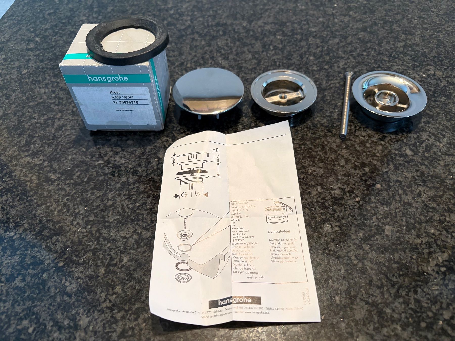 Hansgrohe Rubinetteria: Waschtisch Ablaufventil hansgrohe – Nuovo e nell'imballaggio originale da winterthur venduto da Grami1