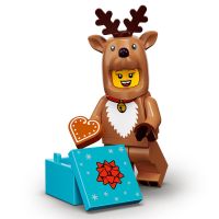 REINDEER COSTUME LEGO MINIFIGURE 71034 SERIE 23 open bag‪