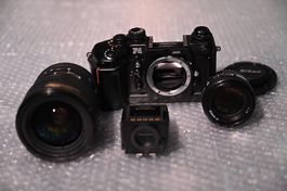 Nikon F4 -  Sammlerzustand  + 2  Top Nikon Af Objektive