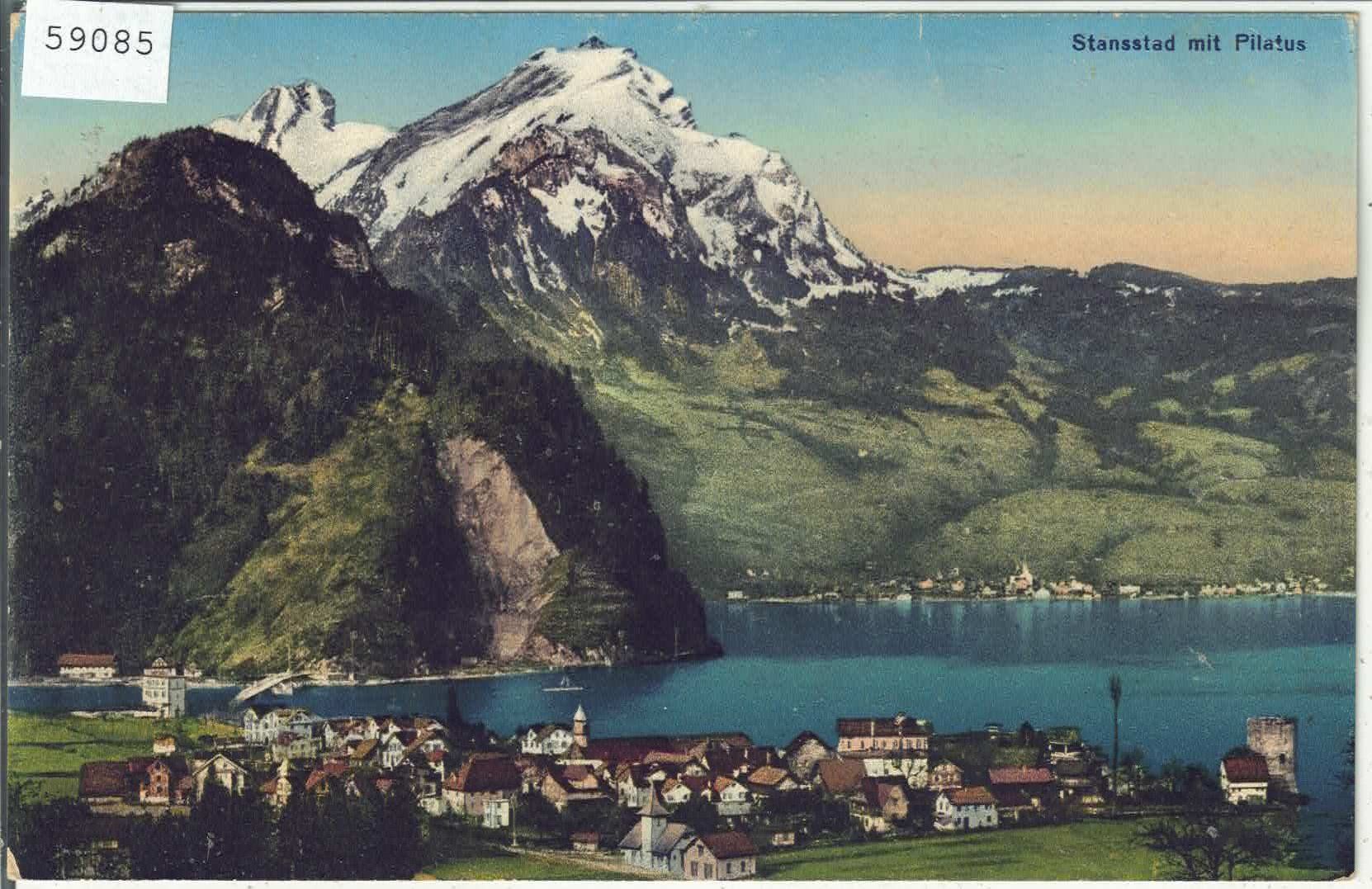 Cartes postales: Stansstad mit Pilatus - Litho – D'occasion à Ettingen par Kartenplanet