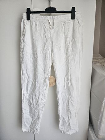 Leinenhose weiss Bluemotion gr.44 neuwertig