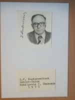 Leonid Kantorowitsch - Nobelpreis - †1986 handsigniert