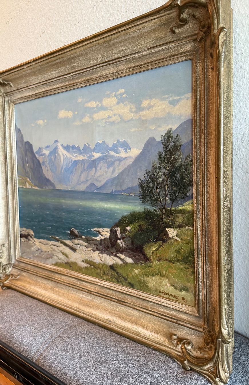 Dipinti: Jakob Edwin Bachmann  1873 -1957 ÖlGemälde – Usato da Basel venduto da PAUL_ART 7