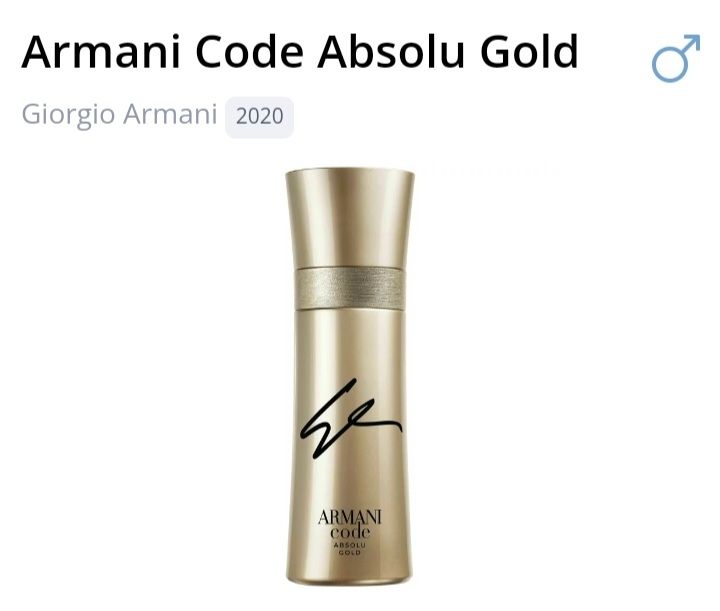 Armani Profumi & Eau de Toilette: 5 ml ARMANI CODE ABSOLU GOLD ABFÜLLUNG – Nuovo (secondo la descrizione) da St. Gallen venduto da CaliSunshine 2