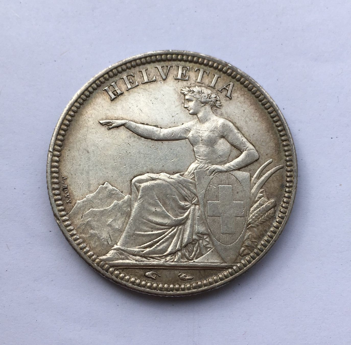 Tutti le monete: 1850 5 Franken vz-unz – Usato da Kirchberg SG venduto da Helveticus00 1