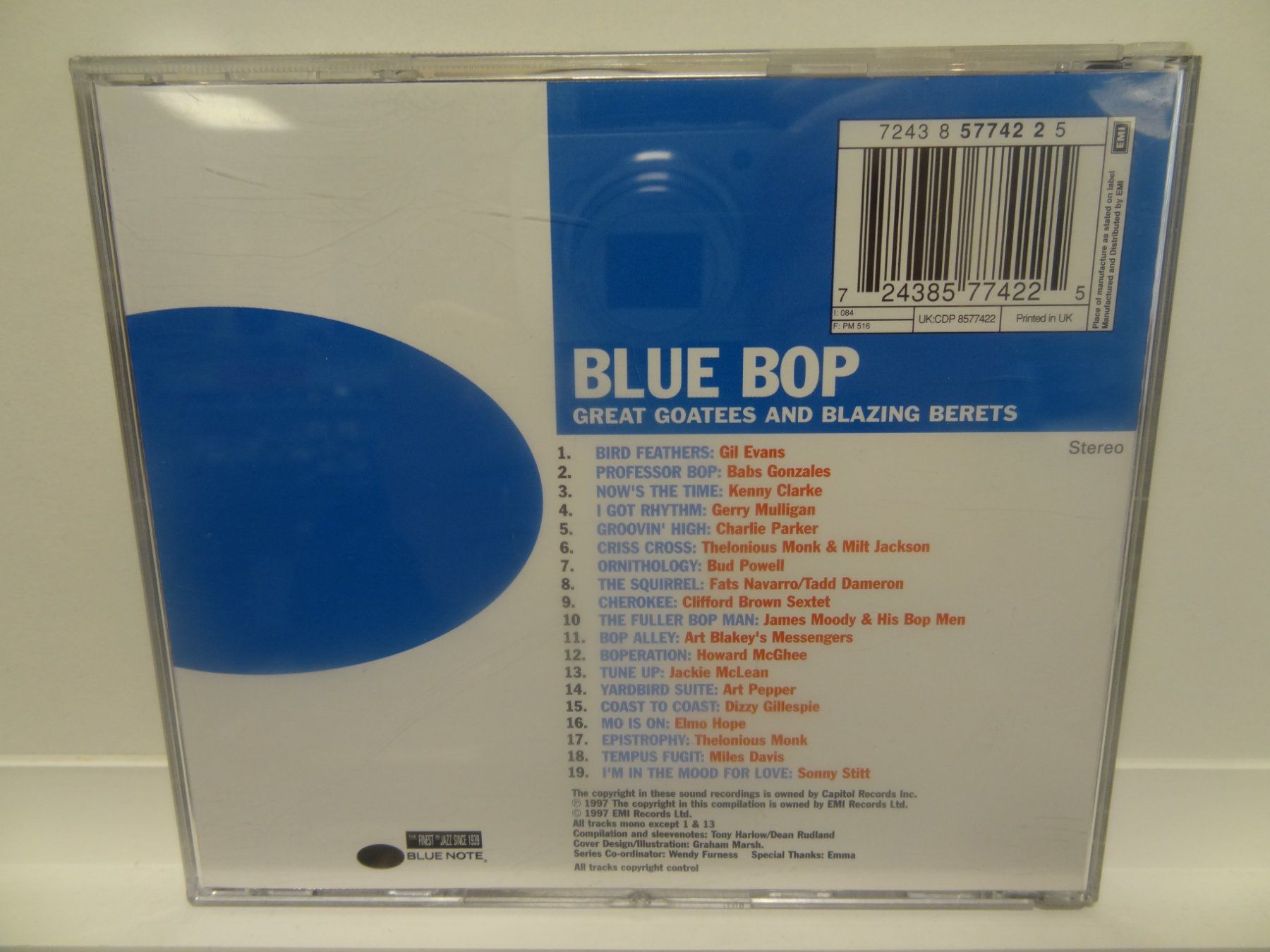 CD: Original Blue Note CD "Blue Bop" – Jazz Klassiker! – Usato da luzern venduto da musicandart 1
