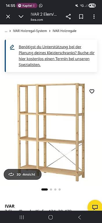 Scaffali: Biete diverse Ivar Elemente Preis VB – Usato da Arlesheim venduto da vsc_fxb7