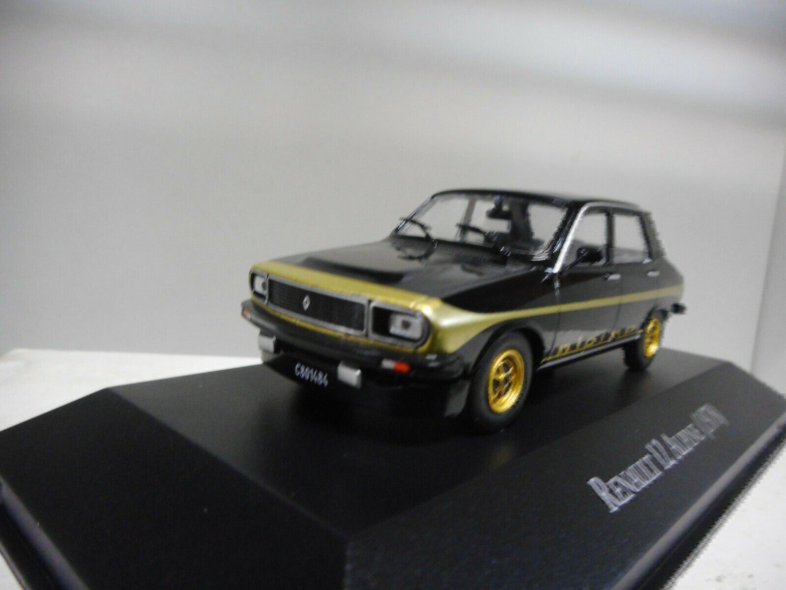 Renault Modellini d'auto: Renault 12 Alpine 1978 schwarz / gold – Nuovo e nell'imballaggio originale da Gerlafingen venduto da espero88 7