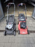 2 Benzin-Rasenmäher und Trimmer