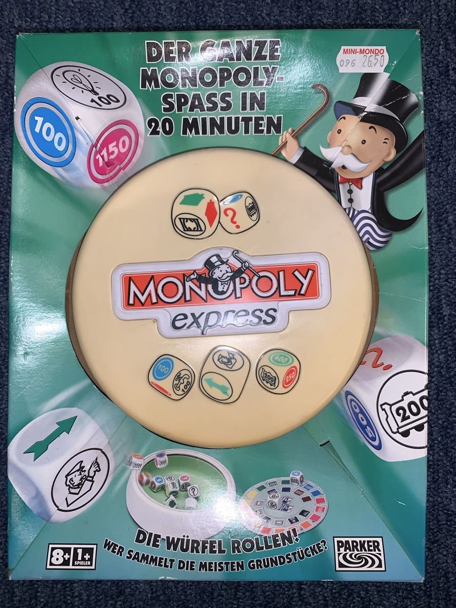 Hasbro Giochi: Ab 1.- Monopoly Express Hasbro completo  – Usato da Bironico venduto da ars_z6lb