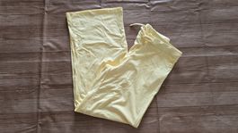 🆕 Bequeme Viscose Lounge-Hose - XL - Wide-Leg / Pastellgelb
