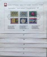 Schweizer Briefmarken: Sammelblätter PTT 1971 bis 1980