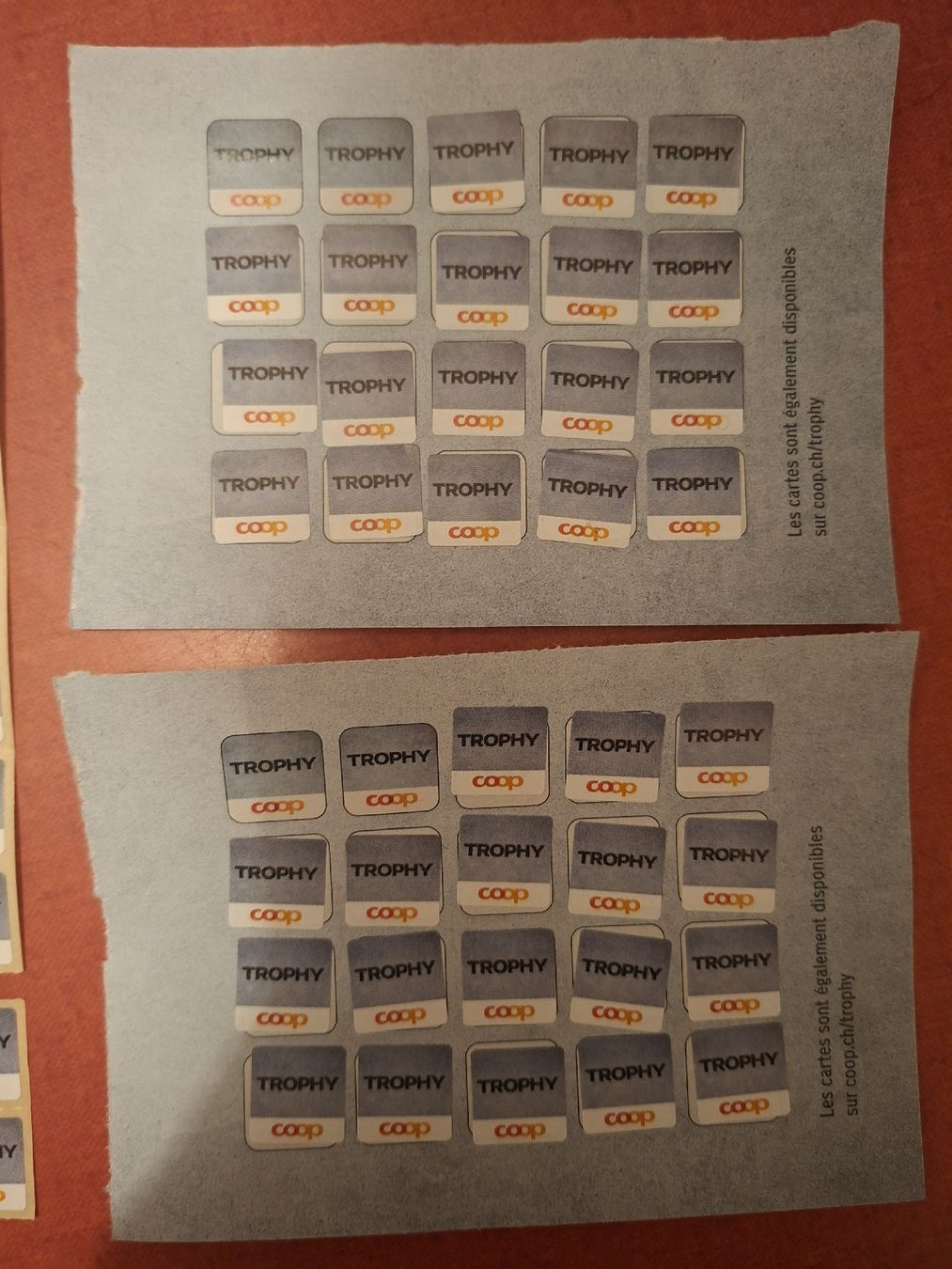 Coop Raccolte di bollini & punti:  Coop Trophy - 2 cartes + 65 points ! – Nuovo (secondo la descrizione) da Lausanne venduto da bagadou 1