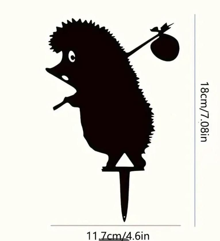 Figuren: Igel Gartenstecker Metall (18 cm) – Neu und originalverpackt aus Langenbruck von Gumsi 2
