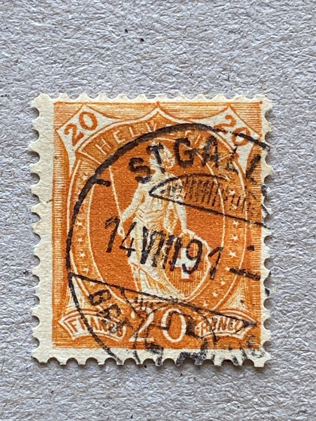 Tutti i francobolli: 66C, St Gallen – Usato da Aarau venduto da hilde47