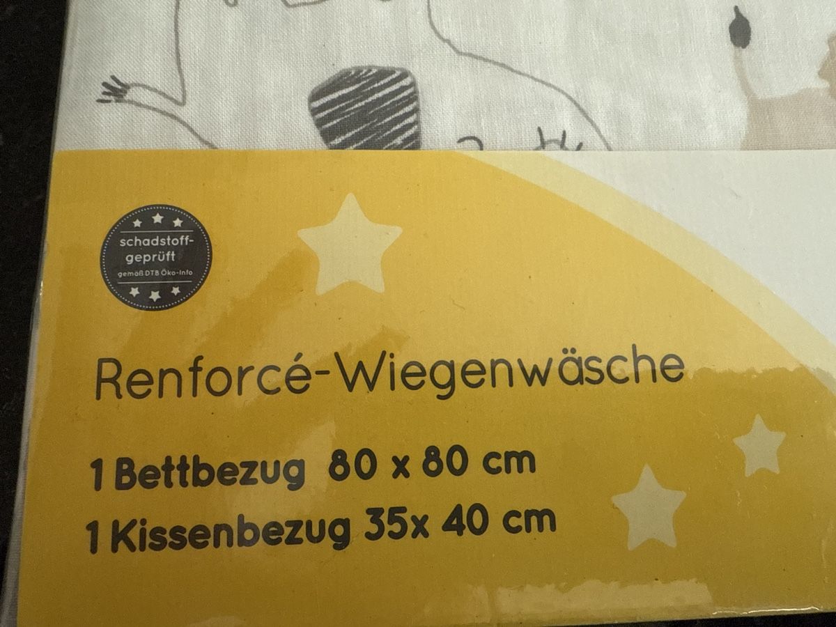 Biancheria da letto: Neu: Süsse Wiegenwäsche – Nuovo e nell'imballaggio originale da Hirzel venduto da Arsenal89 1