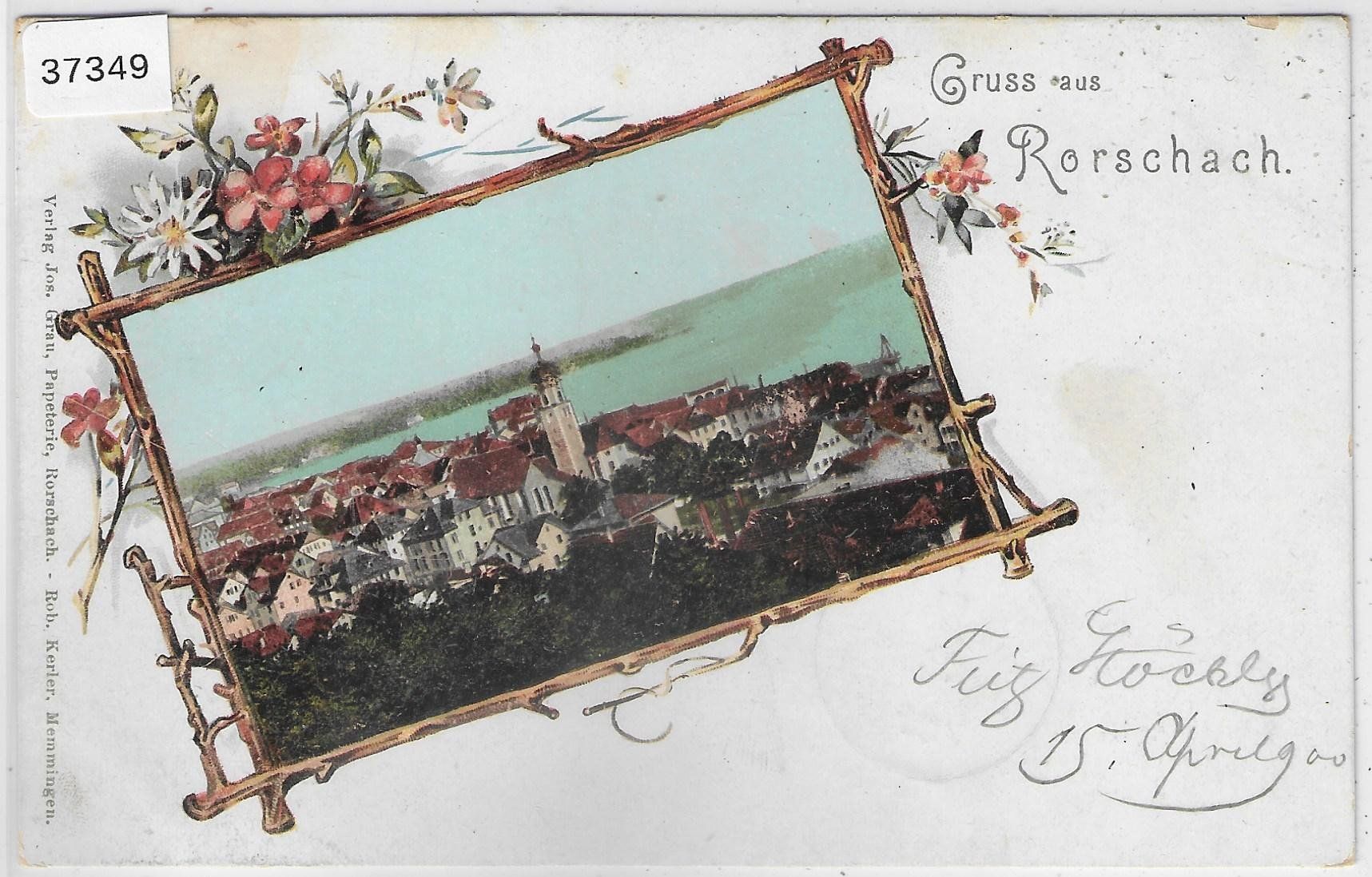 Cartes postales: Gruss aus Rorschach - Litho – D'occasion à Ettingen par Kartenplanet