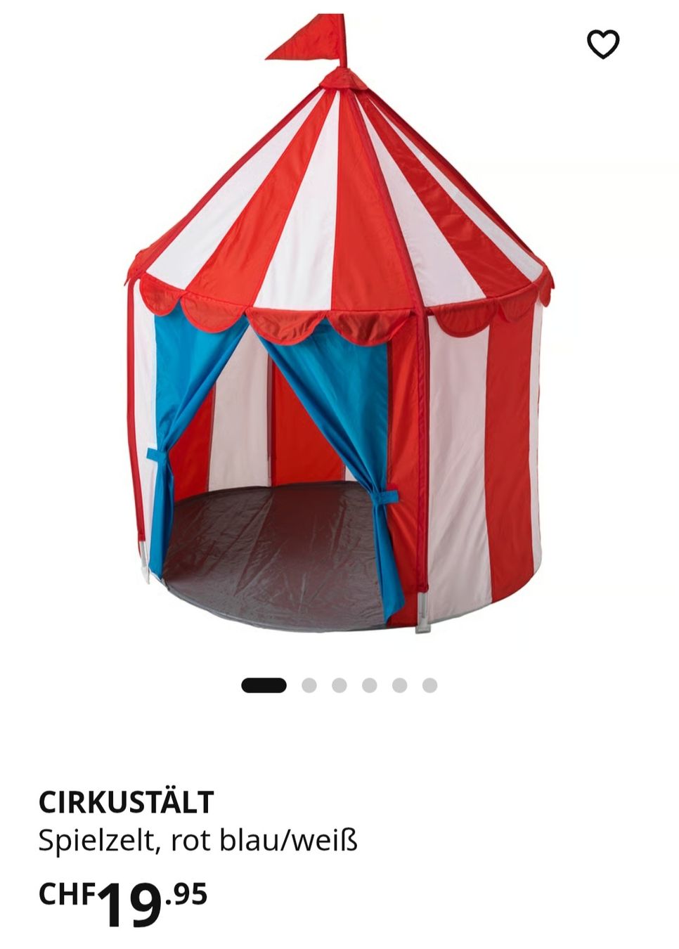 Ikea Alri letti & mobili per bambini: Ikea Zirkuszelt, Cirkustält – Usato da Bülach venduto da herwigc