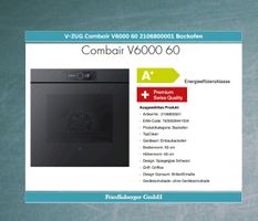 V-ZUG Combair V6000 60 2106800001 Backofen