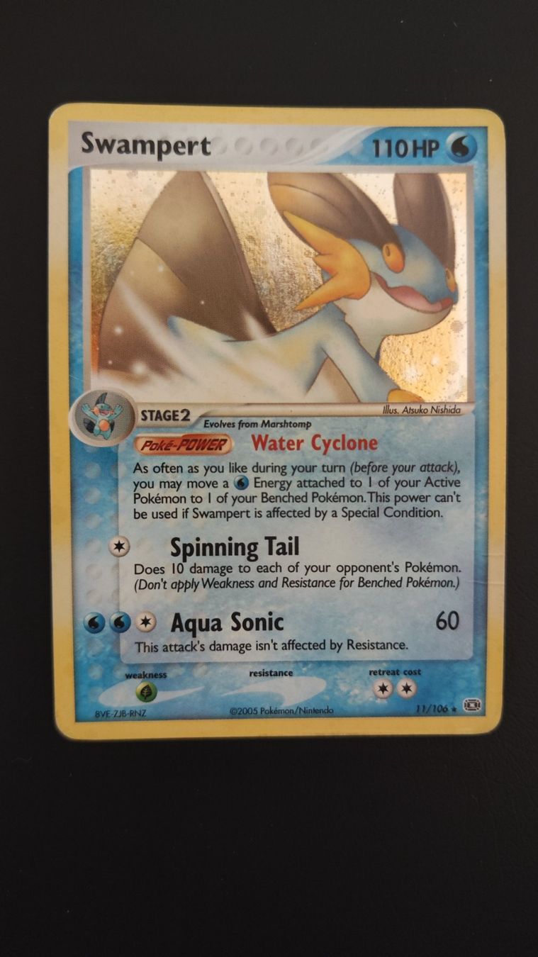 Pokémon Carte collezionabili: Pokemon Swampert Holo - 11/106 - EX Emerald – Usato da Gordola venduto da tos_wgt6