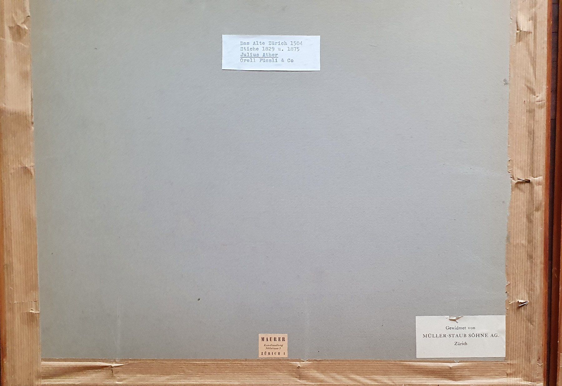 Incisioni: 2 Bilder - Stich Zürich,  Rathaus – Usato da Kreuzlingen venduto da Rschweiz1 4