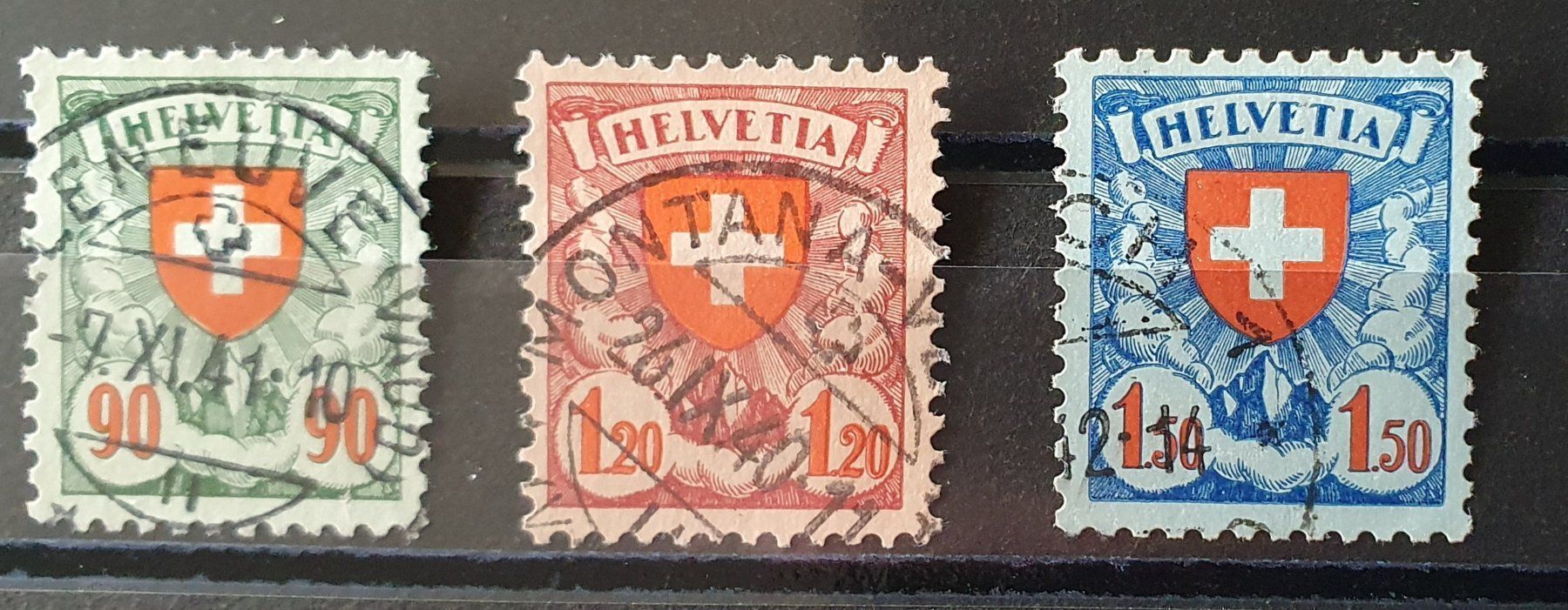 Alle Briefmarken: 163y - 165y sauber Gestempelt,  TOP – Gebraucht aus Kreuzlingen von Rschweiz1