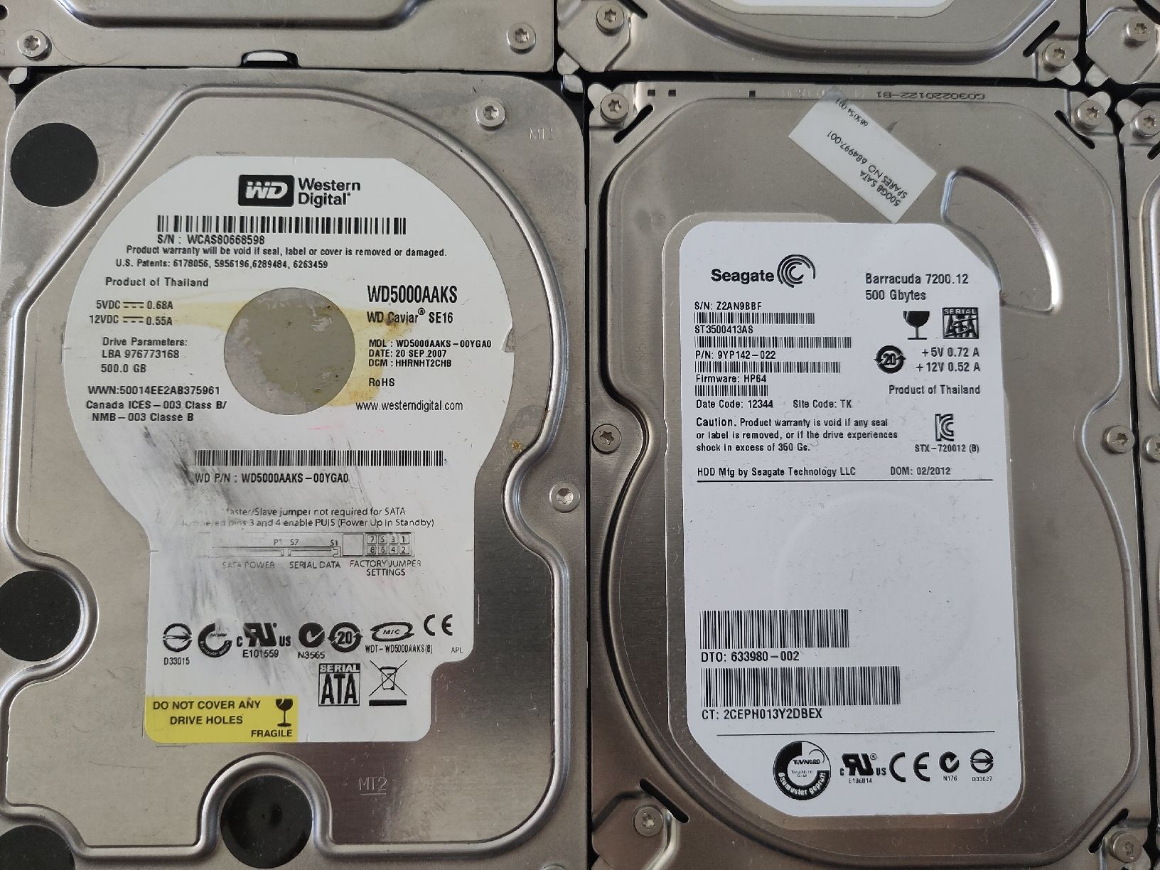 Dischi rigidi: 18x 3.5" HDD 0.25TB - 2TB – Difettoso da Sargans venduto da sve_hjs5 7