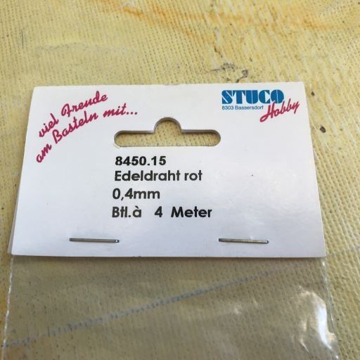 Kit bricolage: LOT EDELDRAHT ROT 0.4MM – Nuovo e nell'imballaggio originale da Ostermundigen venduto da Kari1937 4
