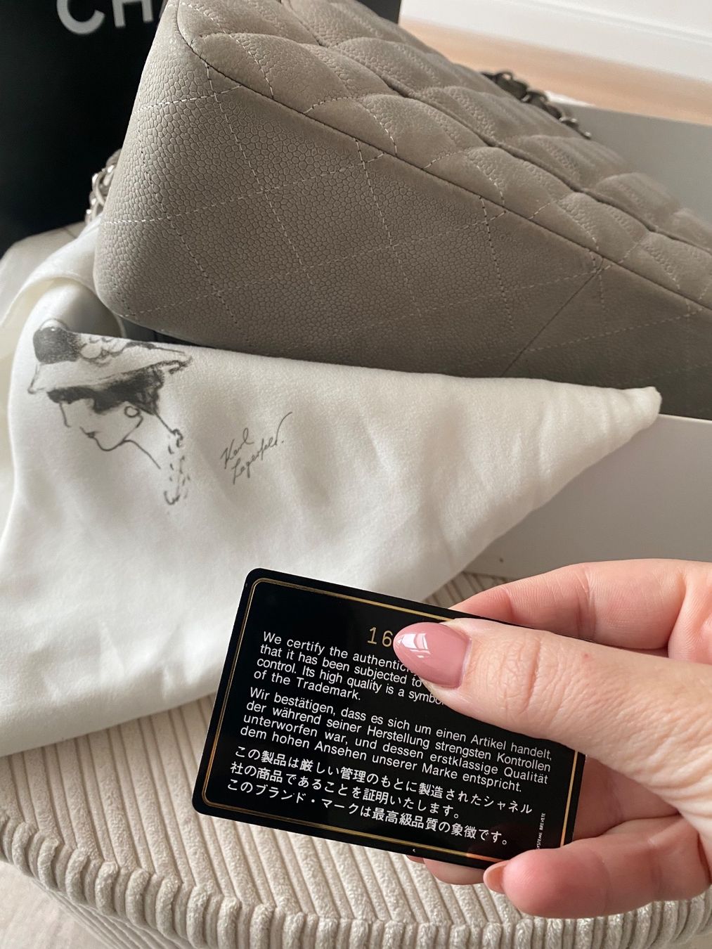 Chanel Borse da donna: Chanel Jumbo Double Flap grau – Usato da Birmensdorf ZH venduto da lakii338 7
