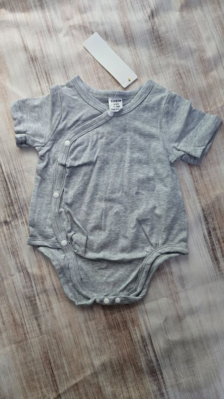 Biancheria intima: Wickelbody kurzarm - 56 / 62 - grey – Nuovo (secondo la descrizione) da Thalwil venduto da VitaMini