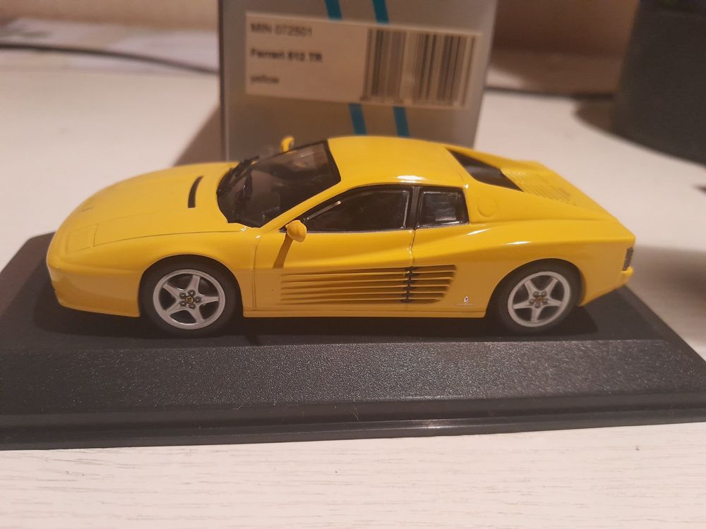 Minichamps 1:43 Ferrari 512 TR année 1994 jaune 072501 modèle voiture