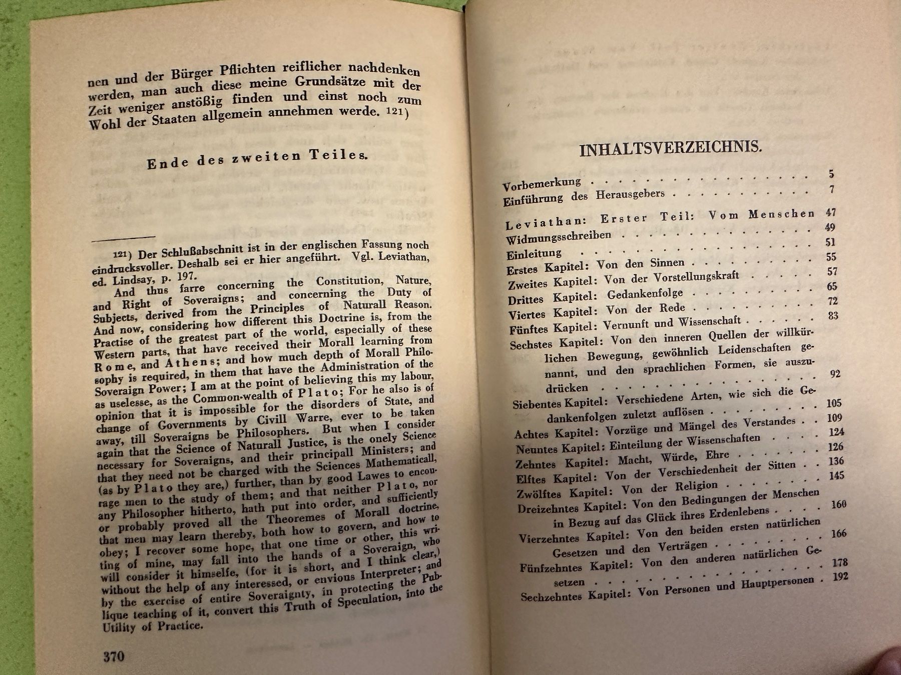 Livres: Thomas Hobbes: Leviathan. – D'occasion à Zürich par allp 8