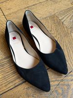 Högl Ballerinas Schwarz Veloursleder Grösse 5