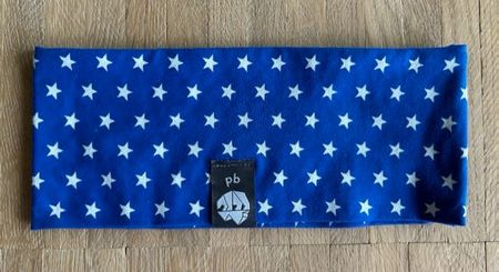Stirnband Polarbear mit Sterne blau/weiss - NEU