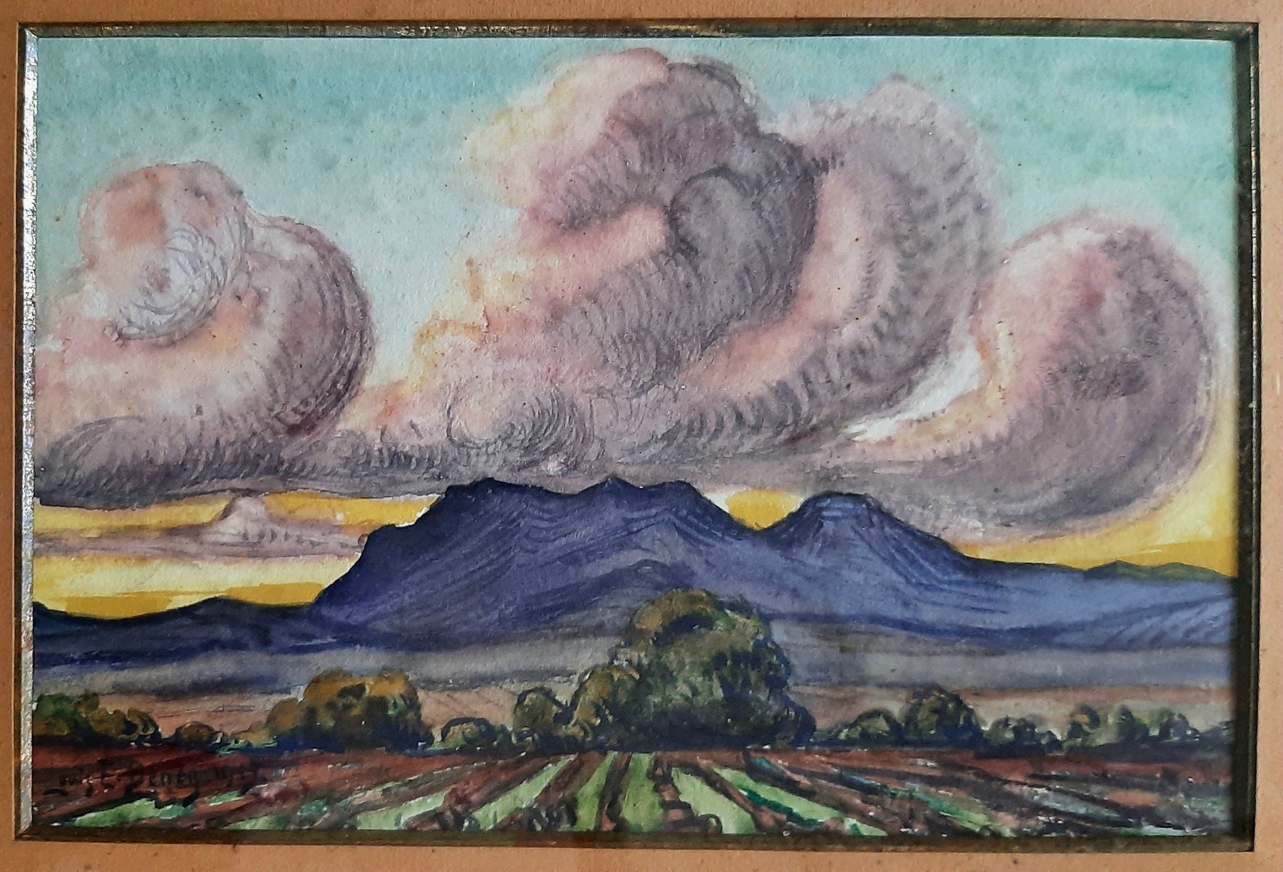 Dipinti: Expressionistisches Gemälde Louis E. Beney 1913 – Usato da Arbon venduto da torso444