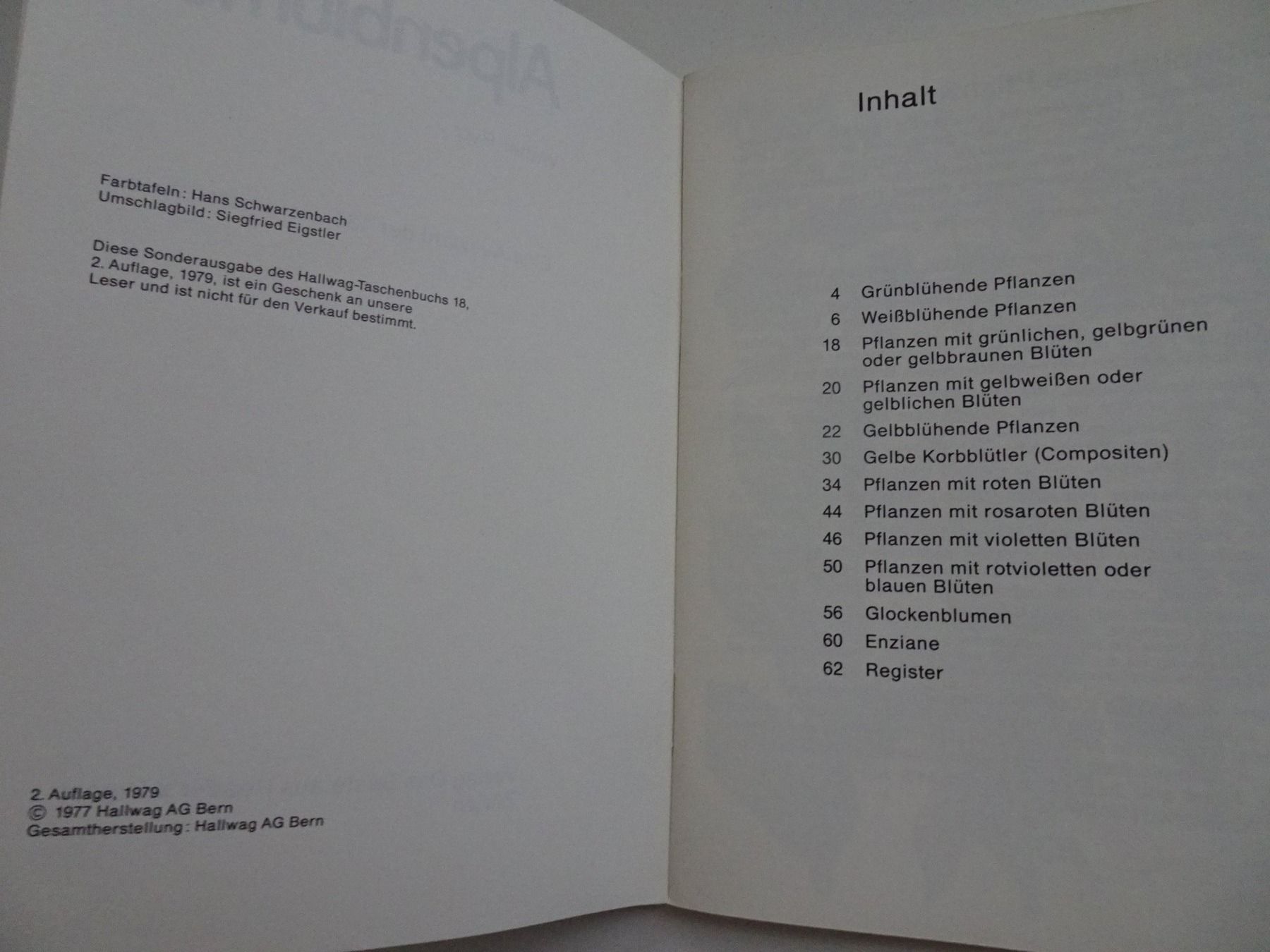 Libri: Alpenblumen - Walter Rytz – Usato da Winkel venduto da rsuzh 2