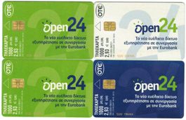 4 Telefonkarten Griechenland x1143 - x1146 Eurobank open24