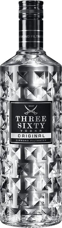 Spirituosen: 6 Fl. THREE SIXTY VODKA ORIGINAL Diamond filtrated – Neu und originalverpackt aus Bülach von StoreInShop.com 3