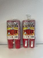 2× Beer Pong Set – 200 rote Becher + 12 Bälle – NEU & OVP
