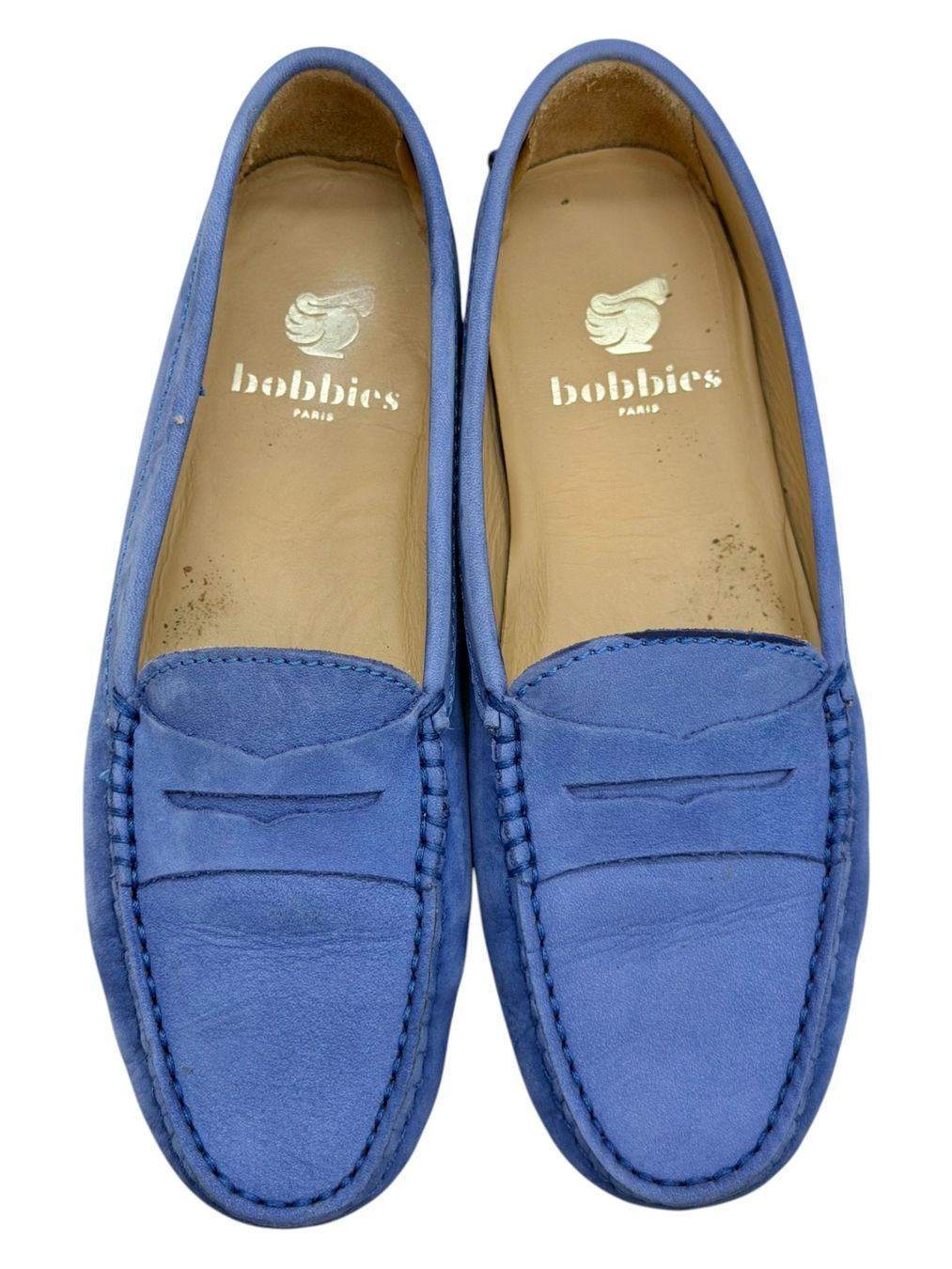 Bobbies Scarpe da uomo: Mocassins Bobbies daim bleu. Pointure 37 – Usato da Cossonay-Ville venduto da PatineDuTemps 2