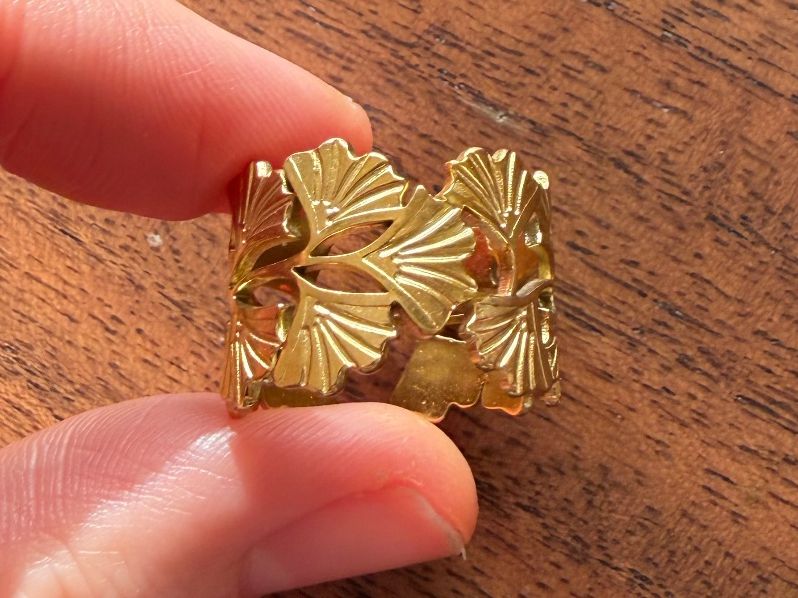 Ringe: Gingko Ring, verstellbar – Neu (gemäss Beschreibung) aus Gams von Mariawicca 5