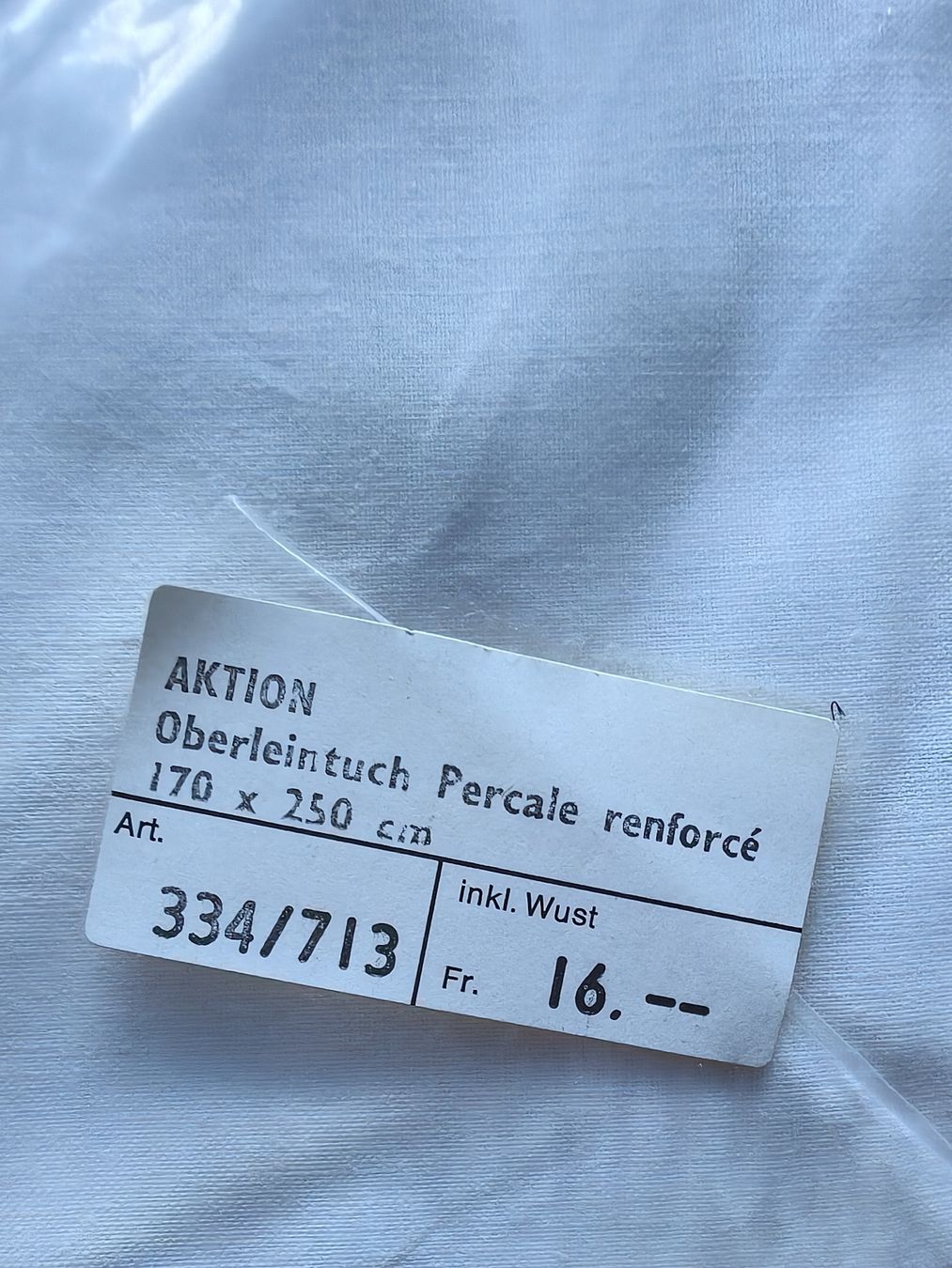 Bettwäsche: 2  ober Leintuch – Neu und originalverpackt aus Stansstad von Falcon-Crest 1