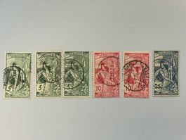 1900, 25 Jahre Weltpostverein, Lot ,77c, 77-79, gestempelt