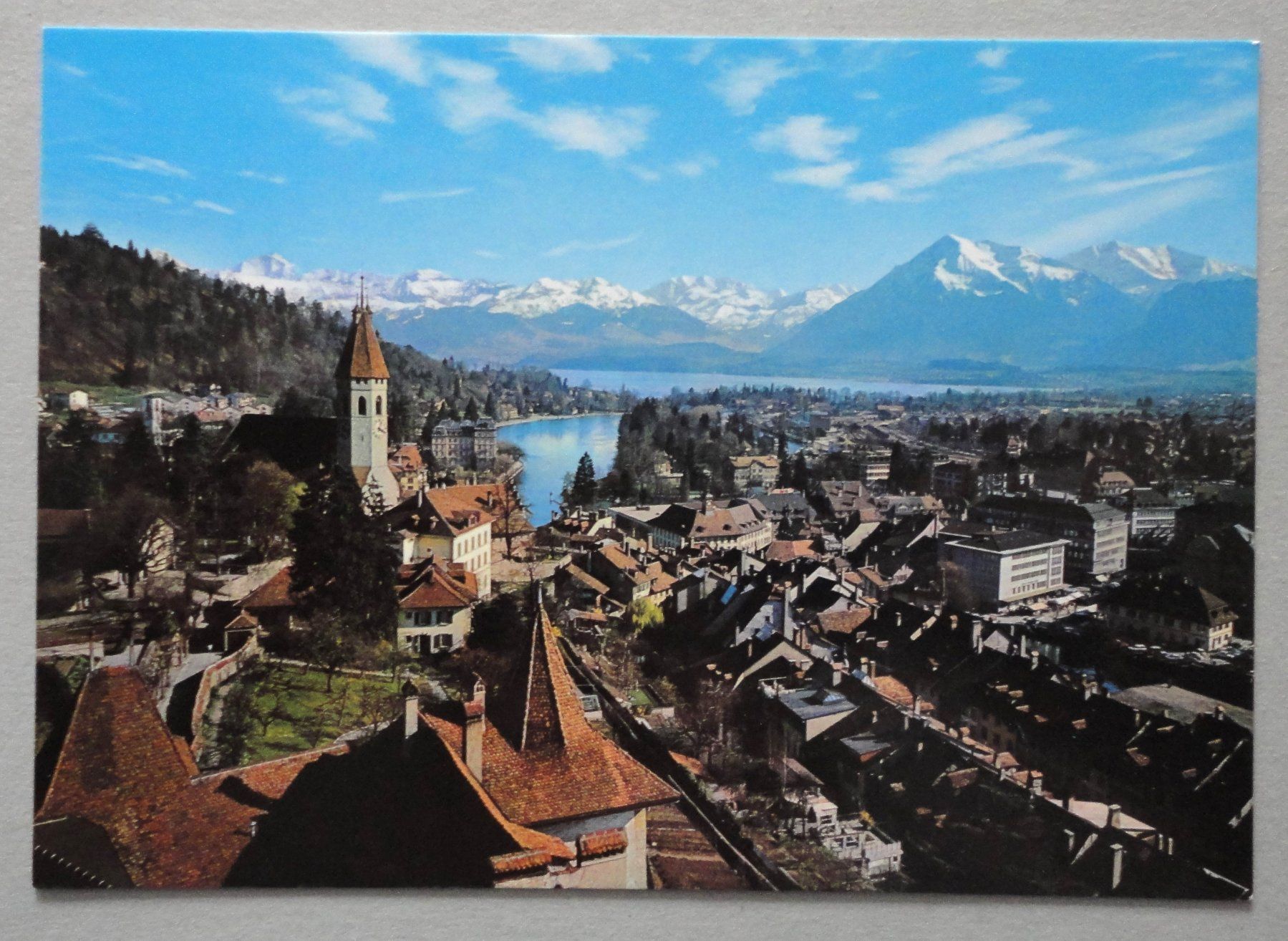 Cartoline postali: Thun und die Alpen – Usato da Fétigny venduto da Billy2miny