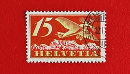 FLUGPOST SCHWEIZ 3 SCHÖNER STEMPEL1923