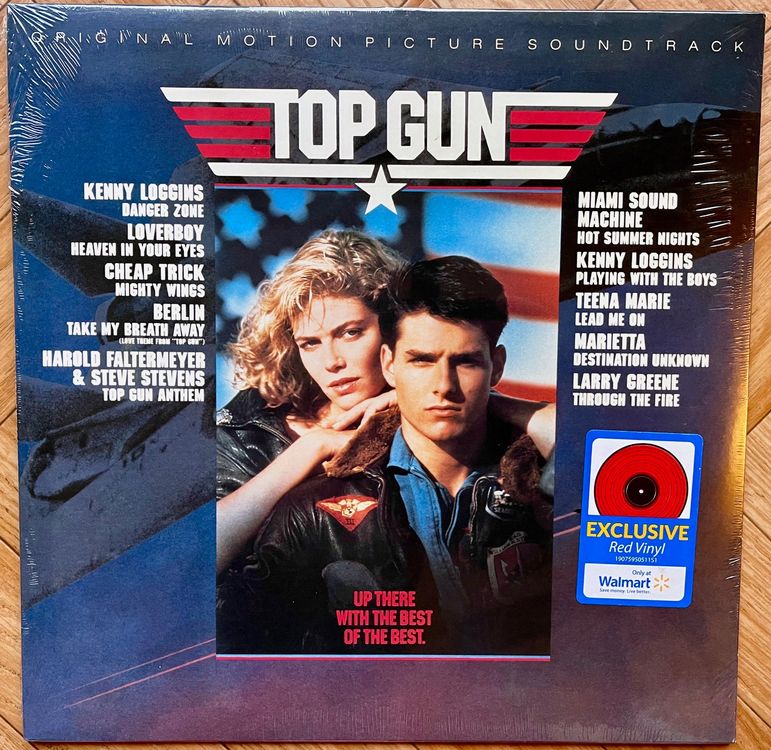 Top Gun Soundtrack LP Red Vinyl 12" Walmart limited edition Kaufen