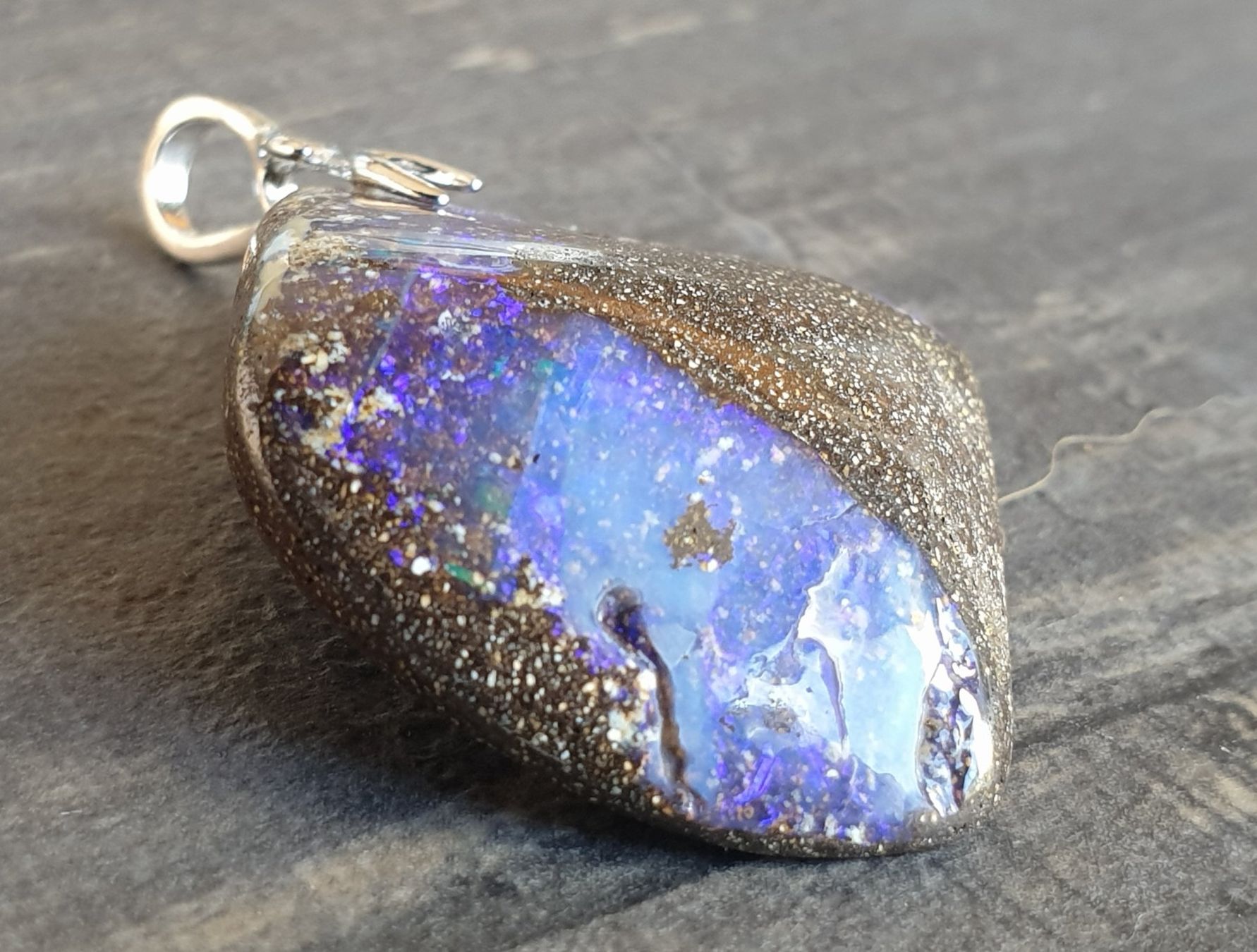Ciondoli: Anhänger Boulder Opal. – Nuovo (secondo la descrizione) da Niederbüren venduto da Raphael014 1