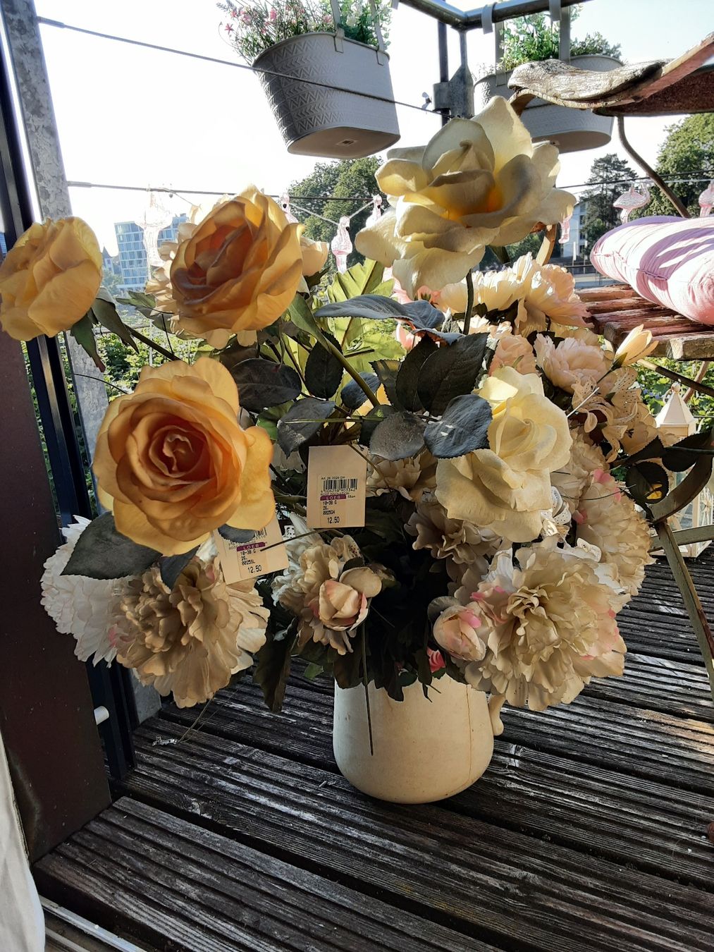 Piante & sementi: Schöne Kunst-/Seidenblumen, grosses Bouquet – Usato da Solothurn venduto da BelleEpoque 3