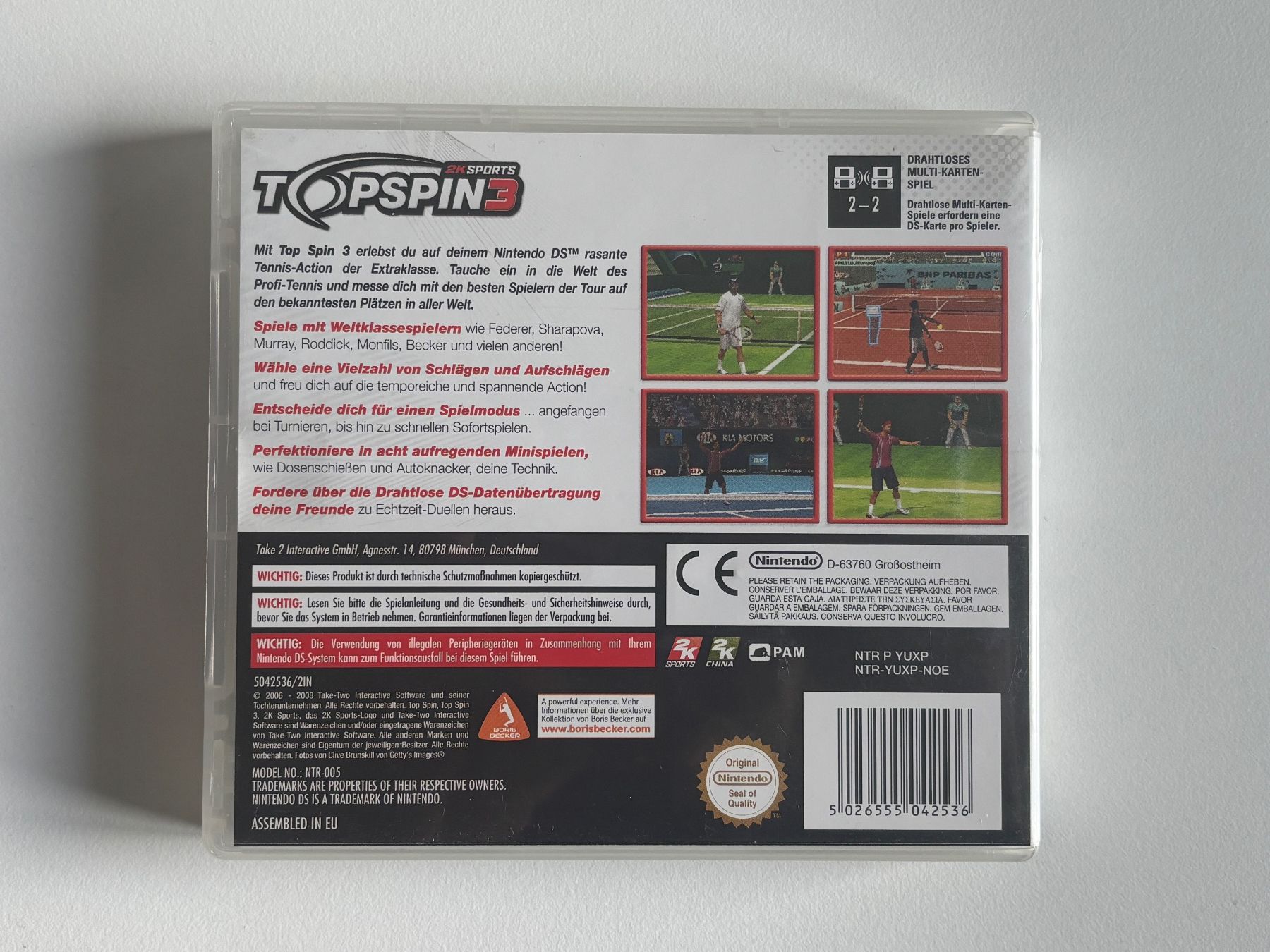 Spiele: Top Spin 3 (Nintendo DS) – Gebraucht aus Kloten von VideospieleUndMehr 1