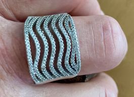 NEU Band Memory Ring Silber Sterling Gr. 21/22=66 NEU